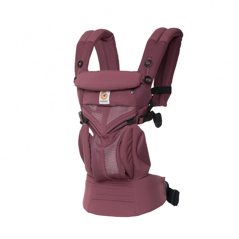 Ergobaby Omni 360 Cool Air Mesh bæresele i bordeaux (Plum)