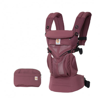 Ergobaby Omni 360 Cool Air Mesh bæresele i bordeaux (Plum)#