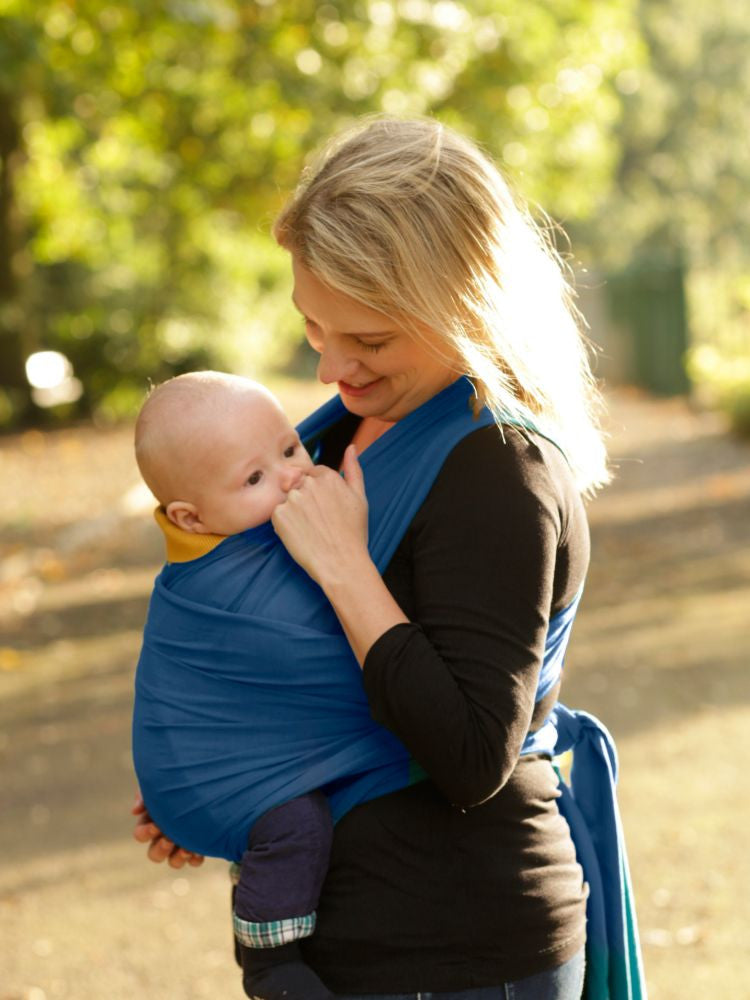 Hana Baby Strækvikle med bambus - Navy Blå