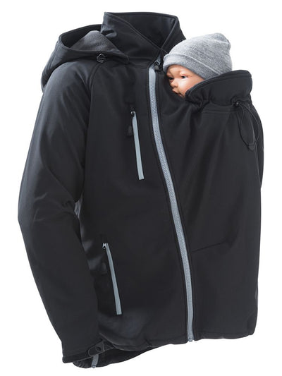 Mamalila Softshell Bærejakke til mænd - Sort#