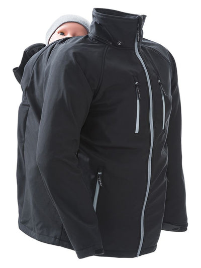 Mamalila Softshell Bærejakke til mænd - Sort#