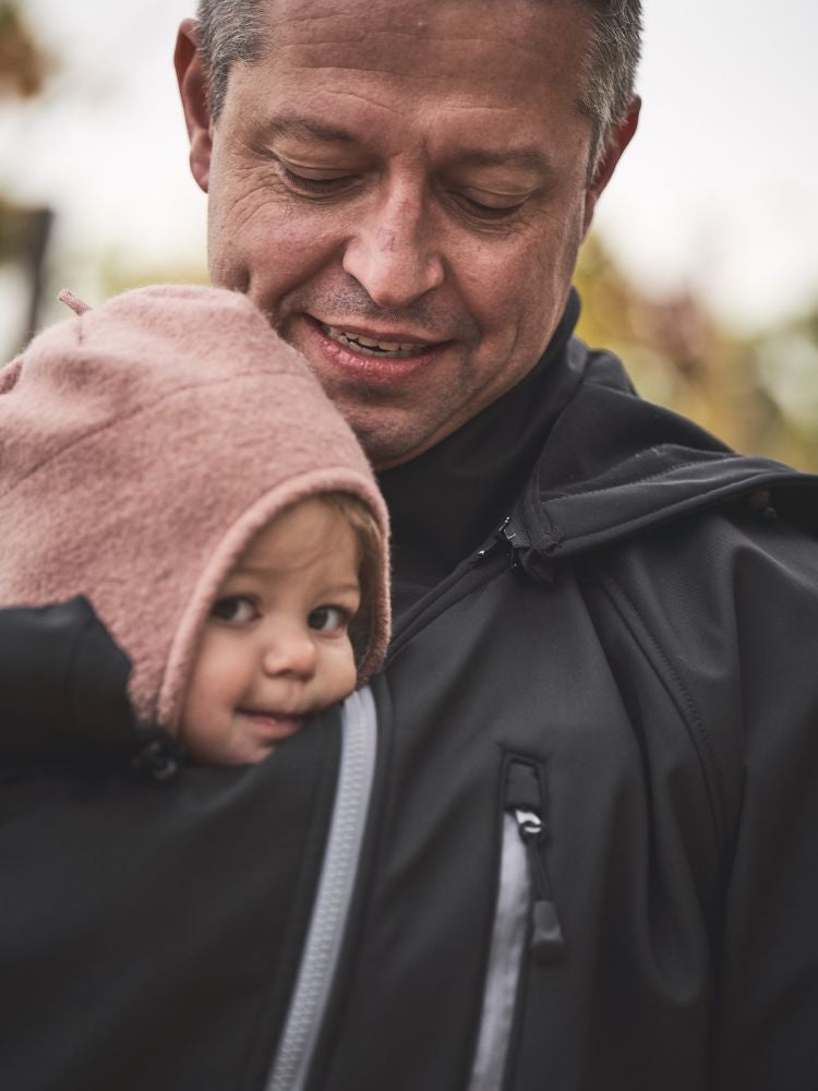 Mamalila Softshell Bærejakke til mænd - Sort