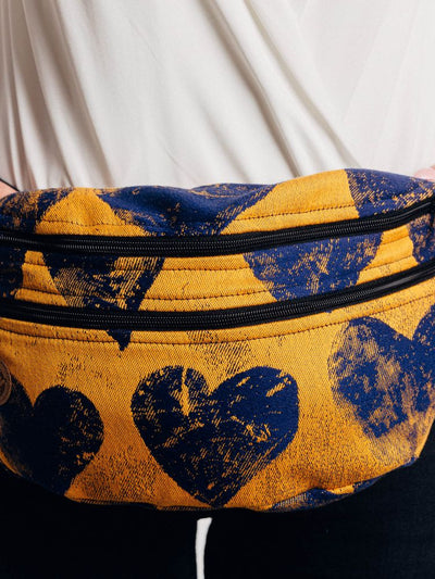 LennyLamb taske - Lovka Mustard & Navy Blue hipsack#