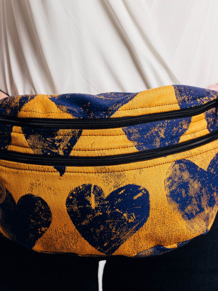 LennyLamb taske - Lovka Mustard & Navy Blue hipsack