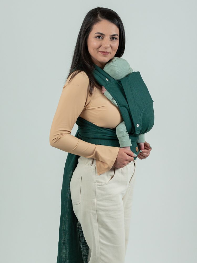 Isara Quick Half Buckle Bæresele - Evergreen Linen