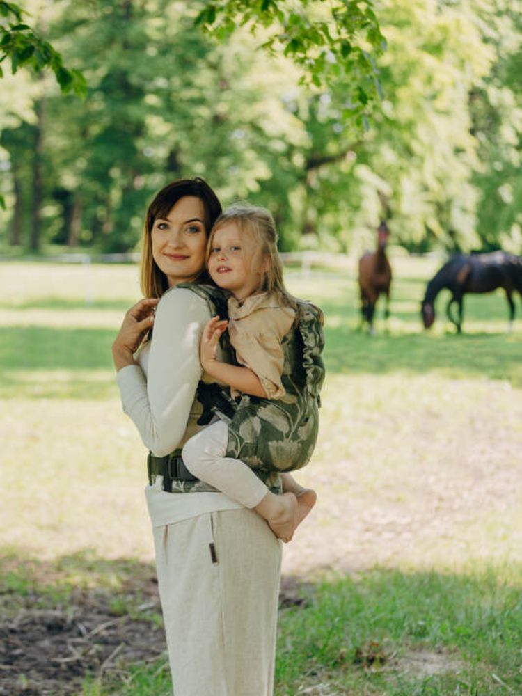 Lenny Lamb Preschool Bæresele - Viridiflora Khaki Hør