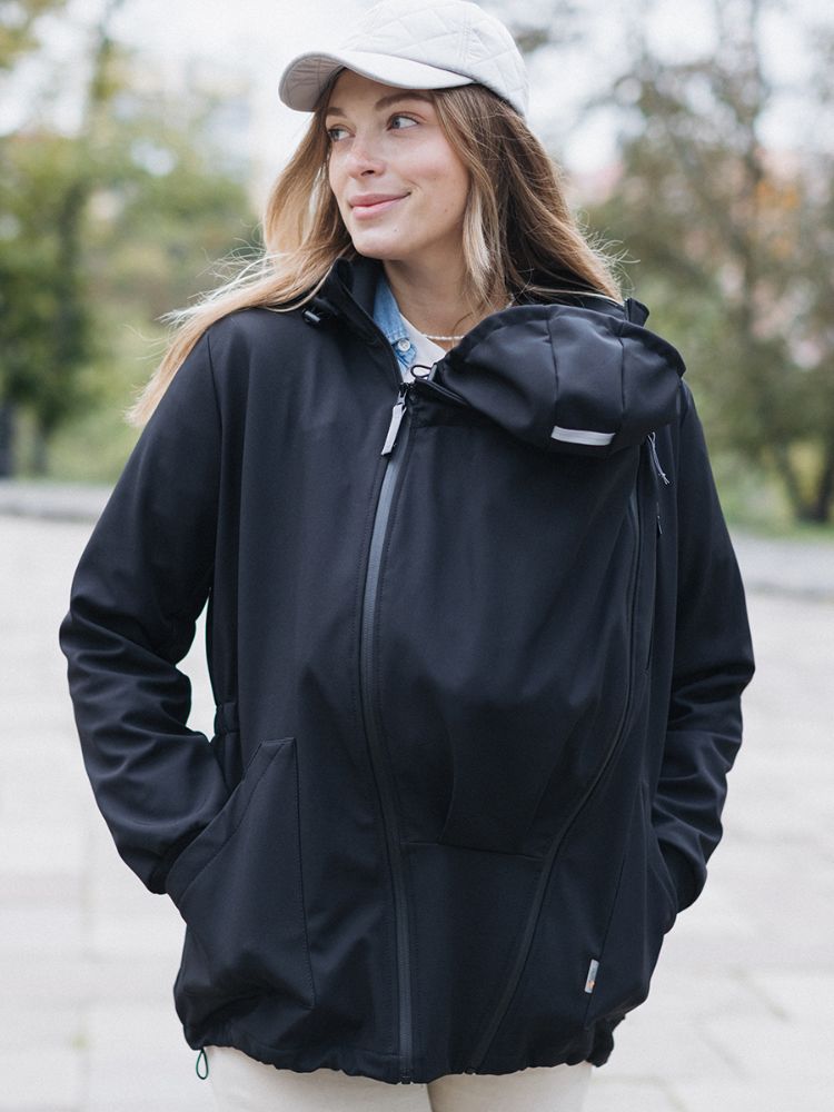 Love & Carry Softshell Bærejakke - Sort