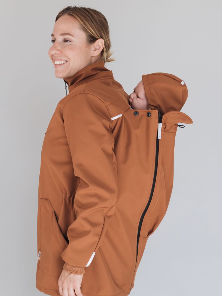 Love & Carry Softshell Bærejakke - Paprika/terracotta