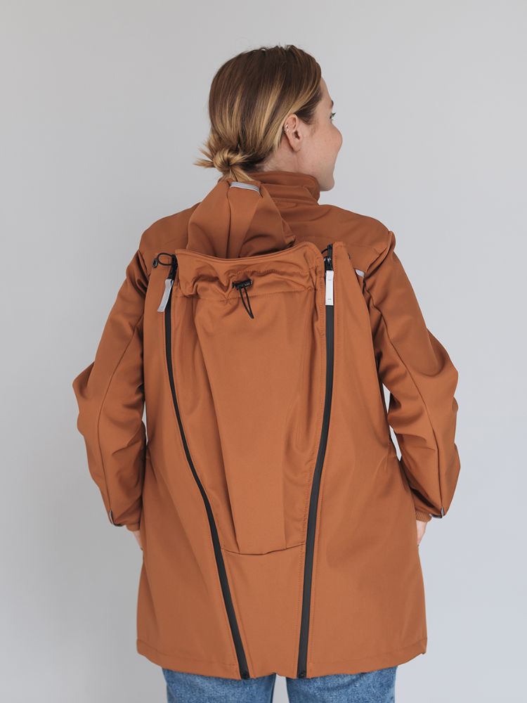 Love & Carry Softshell Bærejakke - Paprika/terracotta