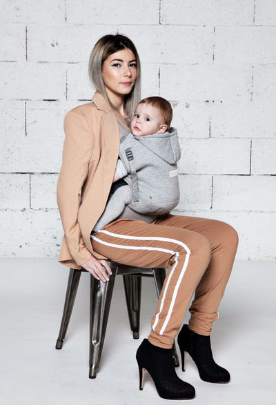 Love Radius HoodieCarrier Bæresele - Athletic Grey (inklusiv babyindsats)#