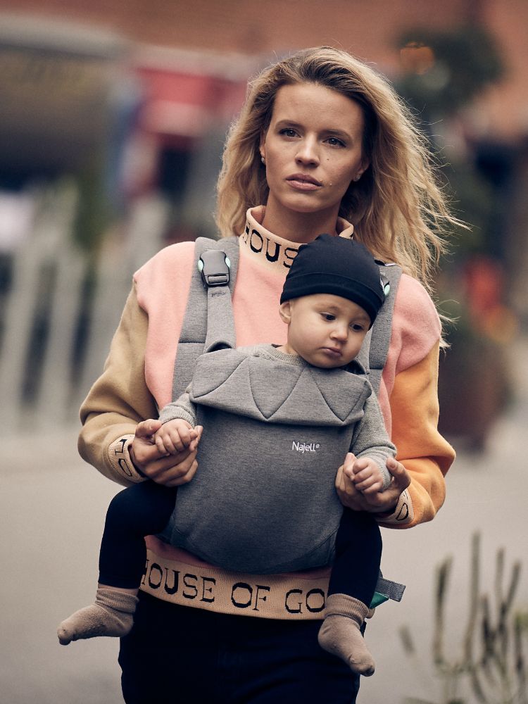 Najell Easy Soft bæresele - Mercury Grey
